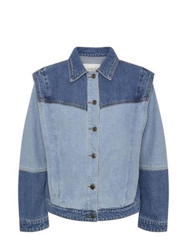 Yasblocka Ls Denim Jacket S. Farkkutakki Denimtakki Blue YAS