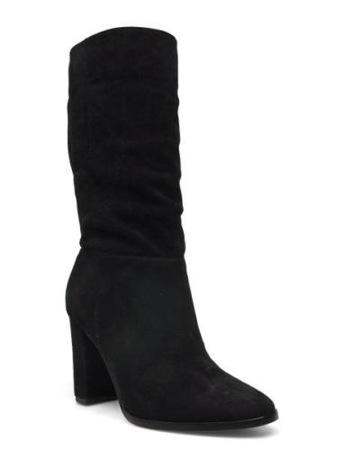 Artizan Ii Suede Boot Korkeavartiset Saapikkaat Black Lauren Ralph Lau...