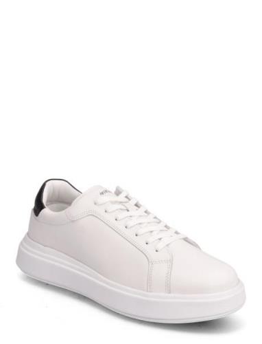 Low Top Lace Up Lth Matalavartiset Sneakerit Tennarit White Calvin Kle...