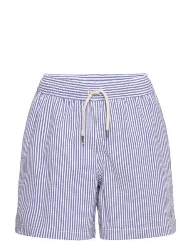 Traveler Seersucker Swim Trunk Uimashortsit Blue Ralph Lauren Kids