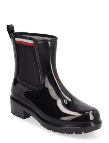 Corporate Elastic Rainboot Kumisaappaat Kengät Black Tommy Hilfiger