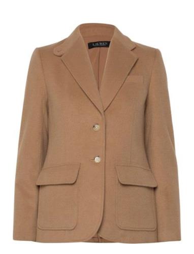 Wool-Blend Blazer Villakangastakki Brown Lauren Ralph Lauren