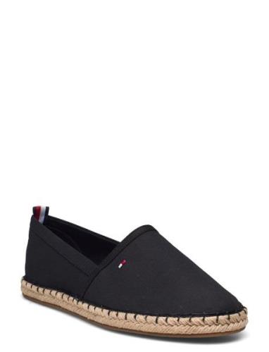 Basic Tommy Flat Espadrille Matalat Sandaalit Espadrillot Black Tommy ...