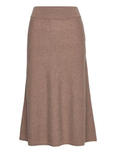 Superfine Lambswool Skirt Polvipituinen Hame Beige GANT