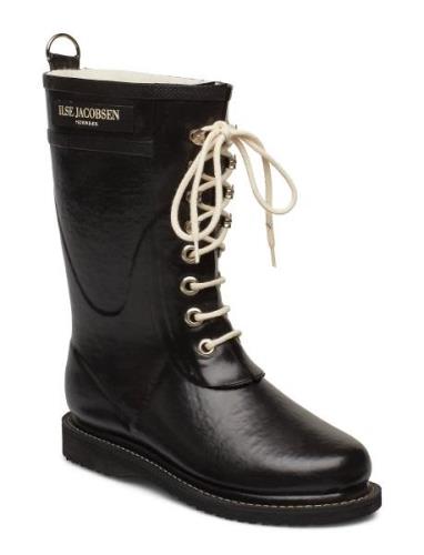 3/4 Rubberboot Kumisaappaat Kengät Black Ilse Jacobsen