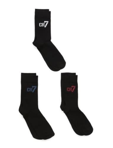 Cr7 Kids Socks 3-Pack. Sukat Black CR7