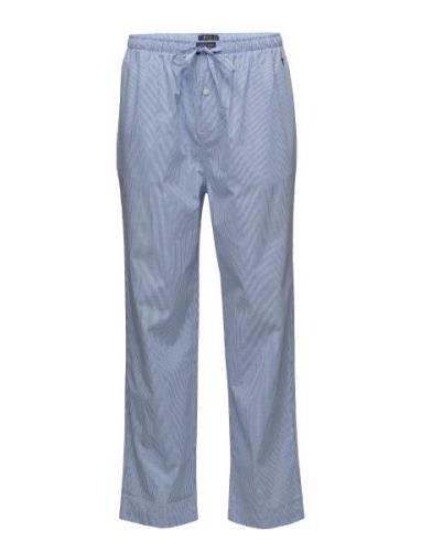 Gingham Cotton Sleep Pant Olohousut Blue Polo Ralph Lauren Underwear