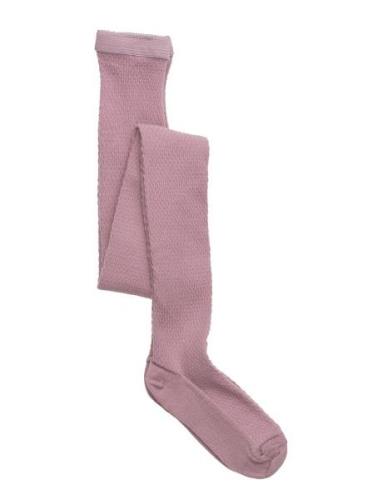 Capsule Wool Tights Sukkahousut Pink Mp Denmark