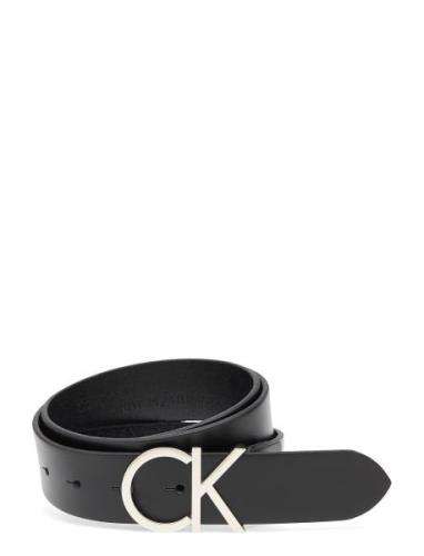 Ck Adj.logo Belt 3.5Cm Vyö Black Calvin Klein