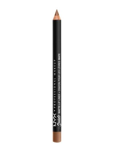 Suede Matte Lip Liner Huulikynä Meikki Brown NYX Professional Makeup