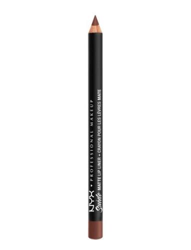 Suede Matte Lip Liner Huulikynä Meikki Brown NYX Professional Makeup