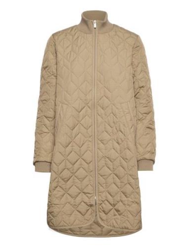 Padded Quilt Coat Tikkitakki Beige Ilse Jacobsen