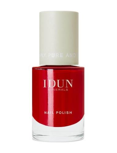 Nail Polish Rubin Kynsilakka Meikki Red IDUN Minerals