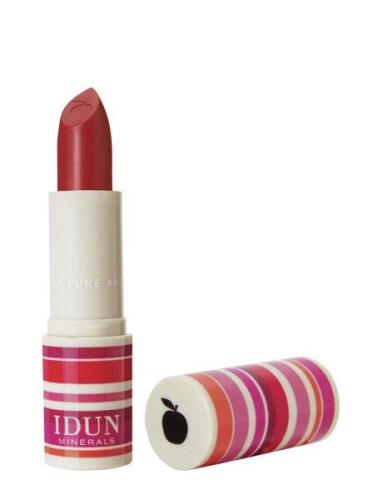 Matte Lipstick Körsbär Huulipuna Meikki Pink IDUN Minerals