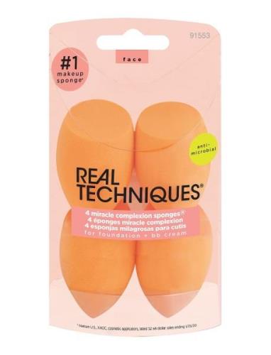 Real Techniques 4 Miracle Complexion Sponges Meikkisieni Meikki Orange...