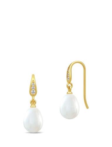 Ocean Earrings - Gold/White Korvakoru Korut White Julie Sandlau