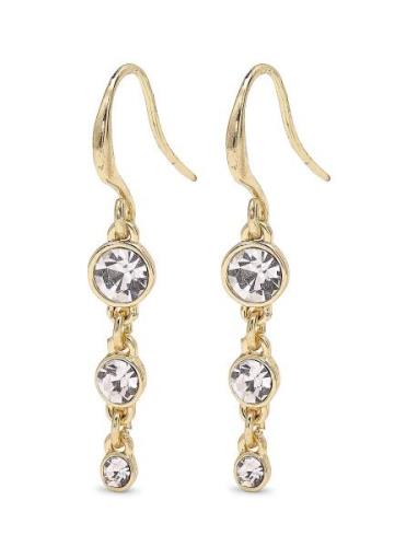 Lucia Recycled Crystal Earrings Korvakoru Korut Gold Pilgrim