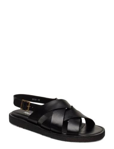 Sandals - Flat - Open Toe - Op Matalapohjaiset Sandaalit Black ANGULUS