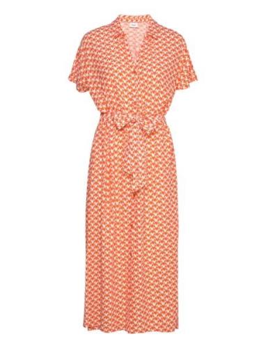 Blancasz Ss Dress Polvipituinen Mekko Orange Saint Tropez