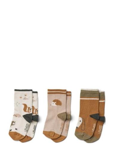 Silas Cotton Socks 3-Pack Sukat Multi/patterned Liewood