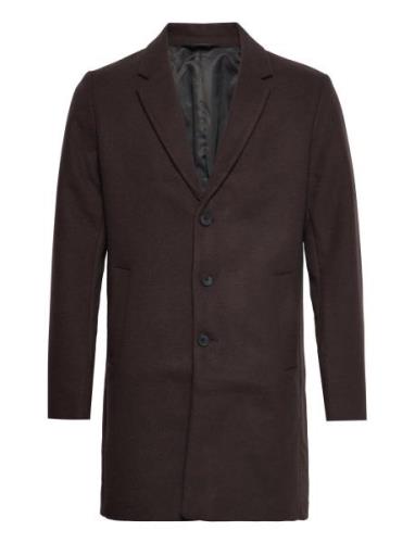 Jjemoulder Wool Coat Sn Villakangastakki Pitkä Takki Brown Jack & J S