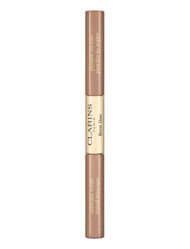 Brow Duo 02 Auburn Kulmakynä Meikki Brown Clarins