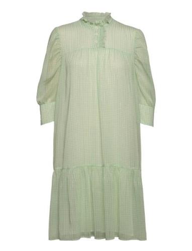 Liva Dress Polvipituinen Mekko Green Birgitte Herskind