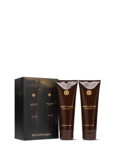 Benjamin Barber Gift Set Black Oak Body Duo Ihonhoitosetti Brown Benja...