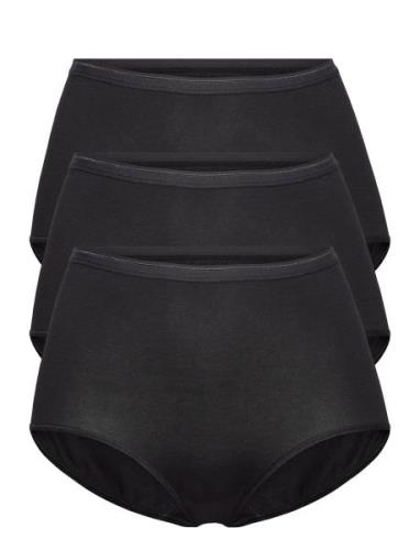 Decoy Maxi Brief, 3-Pack Gots Hipsterit Alushousut Alusvaatteet Black ...