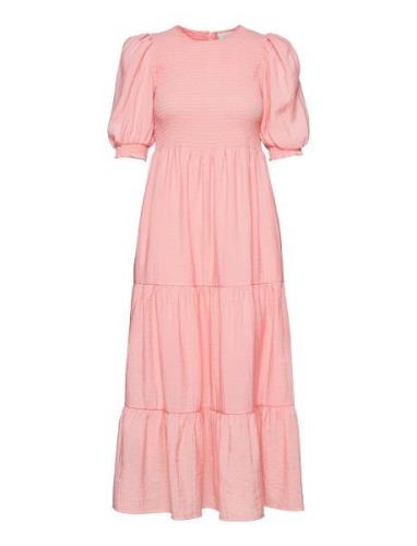 Mazzigz Ss Dress Polvipituinen Mekko Pink Gestuz