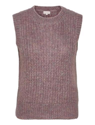 Vera Vests Knitted Vests Purple Dea Kudibal