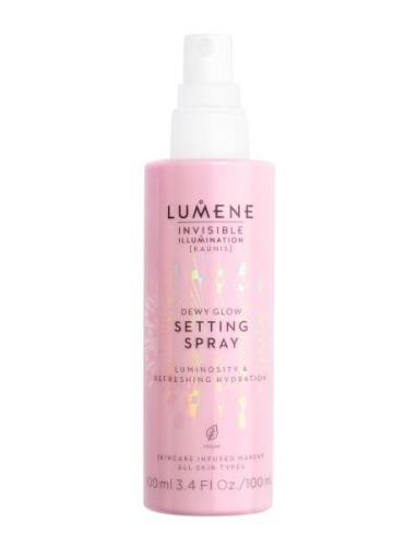 Dewy Glow Setting Spray Meikinkiinnityssuihke Meikki Nude LUMENE