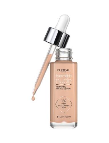 L'oreal Paris True Match Nude Plumping Tinted Serum 3-4 Light Medium 3...