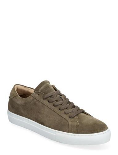 Theodor Suede Sneaker Matalavartiset Sneakerit Tennarit Khaki Green Le...