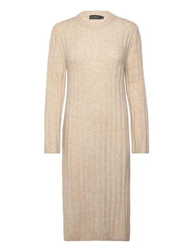 Slrakel Dress Ls Polvipituinen Mekko Beige Soaked In Luxury