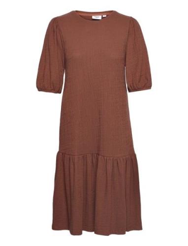 Peggysz Dress Polvipituinen Mekko Brown Saint Tropez