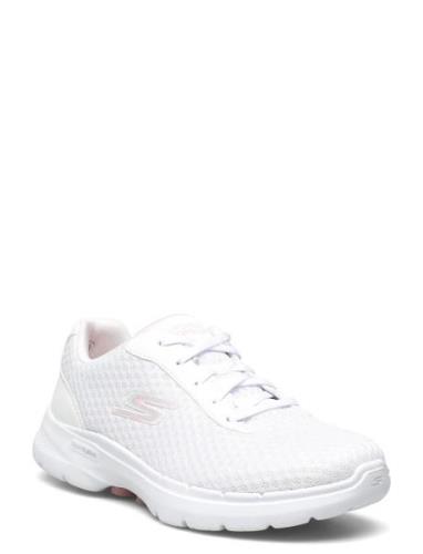 Womens Go Walk 6 - Iconic Vision Matalavartiset Sneakerit Tennarit Whi...