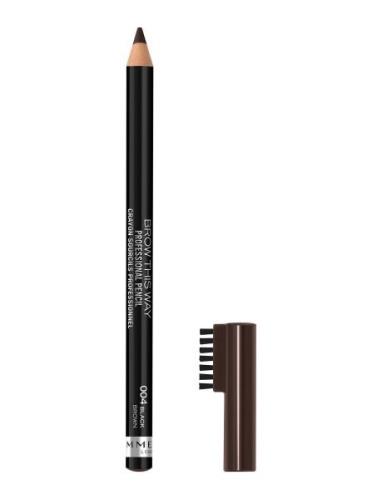 Rimmel Professional Eye Brow Pencil Kulmakynä Meikki Black Rimmel