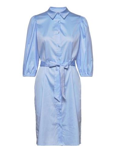 Asia Shirtdress Polvipituinen Mekko Blue Minus