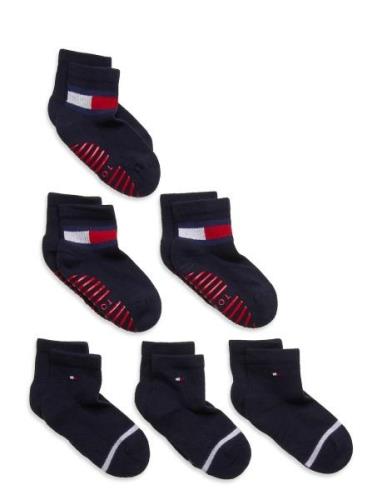 Th Baby Sock 6P Flag Sock Ecom Sukat Blue Tommy Hilfiger