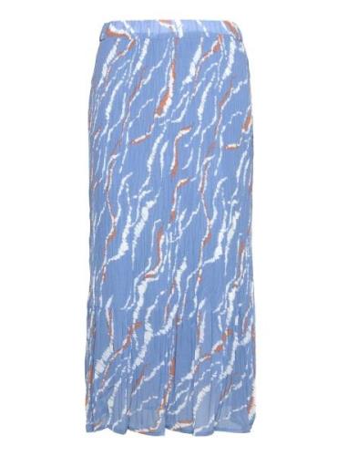 Rikka Mia Long Skirt Polvipituinen Hame Blue Minus