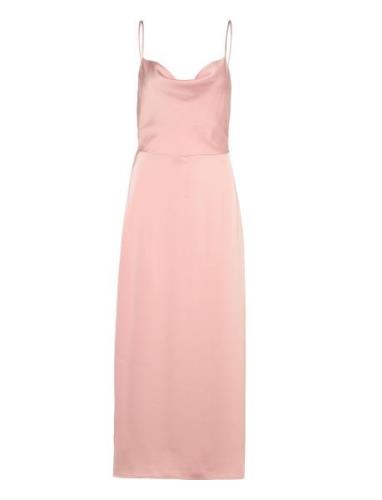 Viravenna Strap Ankle Dress - Noos Maksimekko Juhlamekko Pink Vila