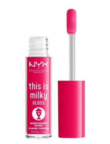 This Is Milky Gloss Huulikiilto Meikki Pink NYX Professional Makeup