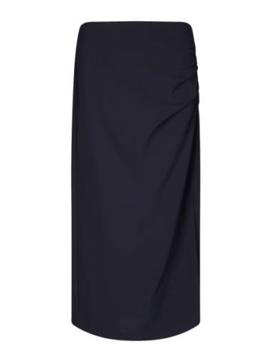 Fique Skirt Polvipituinen Hame Navy Second Female