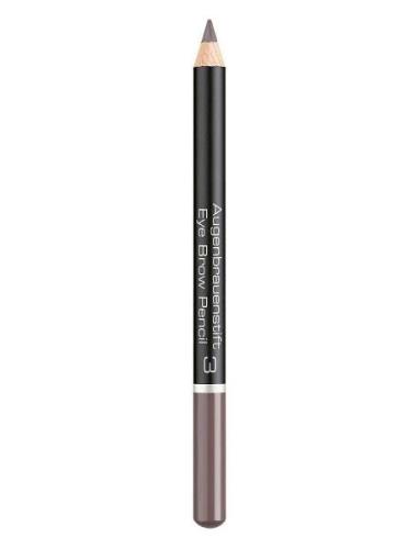 Eyebrow Pencil 03 Soft Brown Kulmakynä Meikki Grey Artdeco