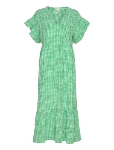 Objazana S/S Long Dress 126 Polvipituinen Mekko Green Object