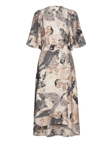 Elitaiw Wrap Dress Polvipituinen Mekko Grey InWear