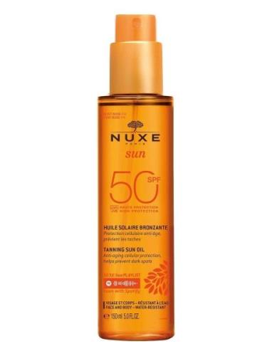 Tanning Sun Oil Spf50 150 Ml Aurinkorasva Vartalo Nude NUXE