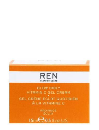 Glow Daily Vitamin C Gel Cream 15 Ml Päivävoide Kasvovoide Nude REN