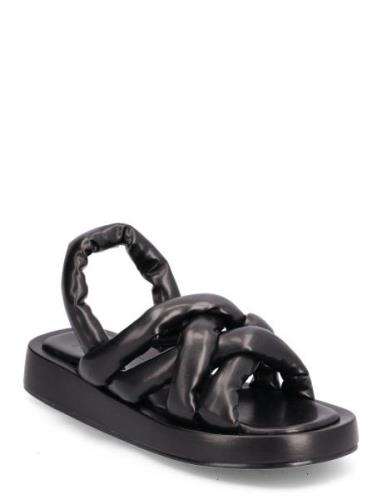 Biadora Puffy Cross Sandal Matalapohjaiset Sandaalit Black Bianco